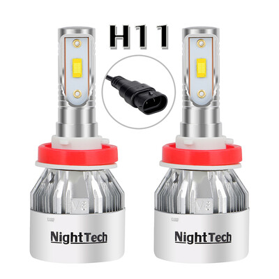 

NightTech Car LED Headlight Bulbs 56W 5600LM Car Headlight Fog Light Bulb Super Bright Car Exterior White Light H11