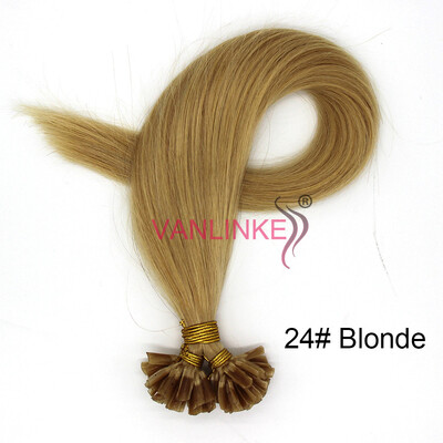 

Womens Fusion Pre Bonded UNAIL Kertain Tip Real Human Hair Extensions Straight Thick 1gs 50S