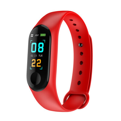 

Smart Bracelet M3 Plus Sport Bracelet 096 TFT Touch Screen BT 40 Fitness Tracker Heart RateBlood Pressure Monitoring Pedometer