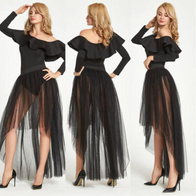

4 Layer Tulle Skirt Vintage 50s Rockabilly Tutu Petticoat Ball Gown Skater Dress