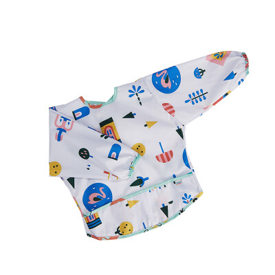 

Babycare childrens smock baby eating smock waterproof splash-proof childrens long-sleeved bib anti-dress 5206 Sebia Park