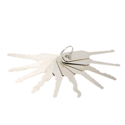 

10Pcs Keys Lock Picks Set for Double Sided Lock Professional Locksmith Tool