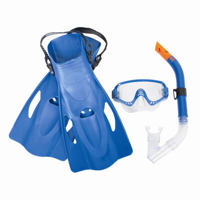 

Bestway Scuba Diving Snorkelling Set Оборудование для подводного плавания (для очков + плавников + плавников, взрослых и подростков в возрасте старше 14 лет) 25020 Blue