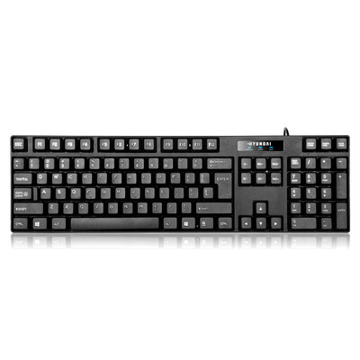 

Hyundai HYUNDAI HY-KA7 wired USB borderless keyboard black
