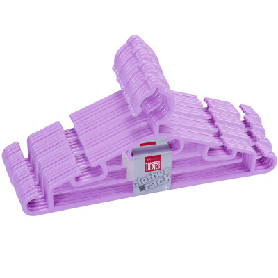 

【Jingdong Supermarket】 Youhao plastic dress skirt hanger drying racks purple 20 loaded YH-6383