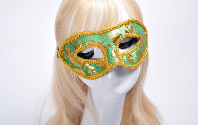 

Halloween mask masquerade party mens mask flannel half face mask - cloth flat lace mask