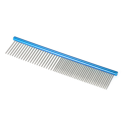 

HATELI 63" Pet Grooming Comb Coarse&Fine Double-end Pet Comb Pet Slicker Brush Deshedding Tool Little Comb Grooming Brush for