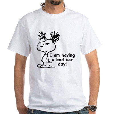 

CafePress - Snoopy Bad Ear Day - 100 Cotton T-Shirt White