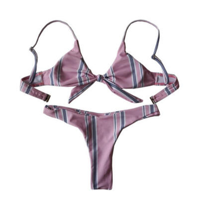 

Women Swimwear Bandage Sexy Bikini Set Push-up Padded Bra Bathing Suit Swimsuit