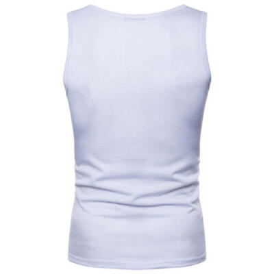 

Men Sleeveless Shirt Tank Top Muscle Bodybuilding Singlet Fitness Sport Vest Y6