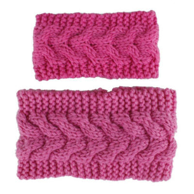 

2Pcs Women Baby Girls Crochet Headband Knit Hairband Ear Warmer Winter Headwrap