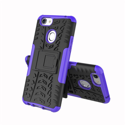 

Fivice OPPO F5 Case TPU anti-fall tire pattern back clip bracket phone case
