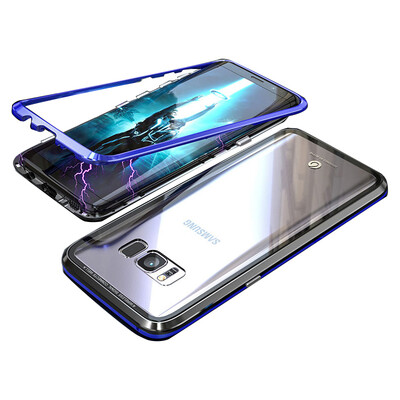 

Metal Armor Case sFor Samsung S8 Bumper Transparent Glass Cover sFor Samsung Galaxy S8 Bumper Case For Samsung Galaxy S9 Plus