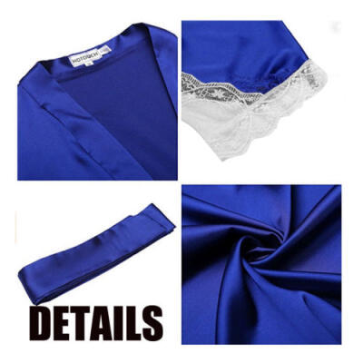 

Women Sexy Lingerie Sleepwear Satin Silk Babydoll Lace Robes Sleep Dress Skirt