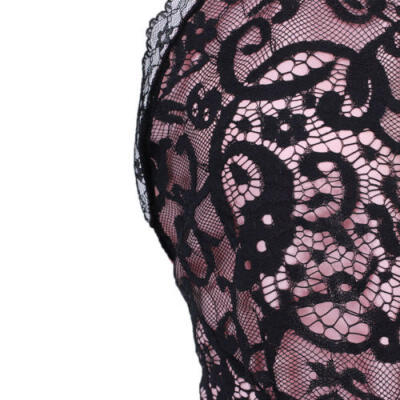 

Sexy Women Lace Sleeveless Bodycon Party Evening Cocktail Ball Gown Mini Dress