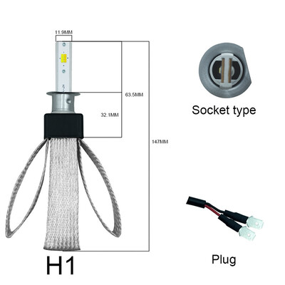 

1Pair Car LED Headlights 12V 60W H4 LED High Bright Auto auxiliary Lights Car Fog Lamp Automobile Headlamp H1 H3 H7 H4 9006 9005