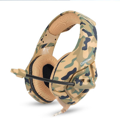 

ONIKUMA K1 35mm Gaming Headsets with Mic Stereo Sound Noise Reduction Music Headphones for PC New Xbox Laptop DS PSP Camouflage G