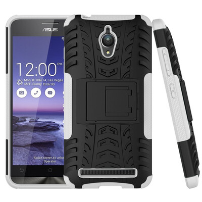 

Fivice Asus Zenfone Go ZC500TG Case TPU anti-fall tire pattern back clip bracket phone case