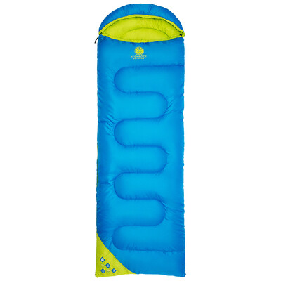 

Heavenly Rock HighRock outdoor spring&autumn three seasons envelope camping with a hat can be spliced ​​sleeping bag Huang Shan 300g right open blue