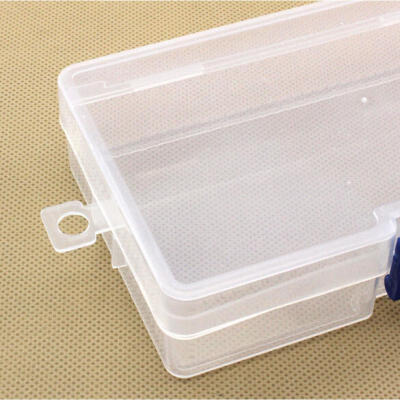 

1Pc Clear Plastic Transparent With Lid Storage Box Collection Container Case JYY