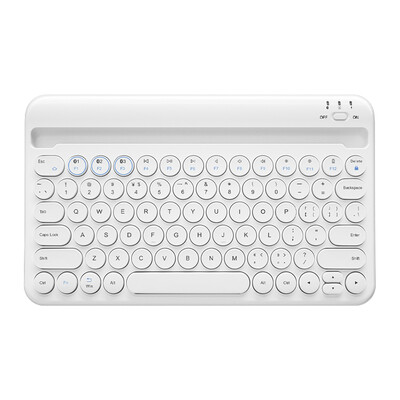 

BOW HB206 Multi-device Three Bluetooth Keyboard Mute Portable iPad Tablet Phone Wireless Keyboard Fashion Men&women Blueto