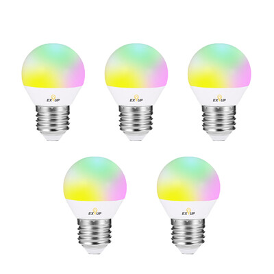 

EXUP E27 5W 270Degree RGB LED Spot Bulb with Remote Controller 5PCS 85 - 265V