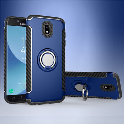 

Fecoprior Back Cover For Samsung Galaxy J7 2017 J730 Case Car Holder Stand Hard PC Silicon Ring Suction Bracket Celulars
