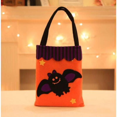 

Halloween Non-Woven Handbag Childrens Pumpkin Bag Candy Bag Gift Bag HOT