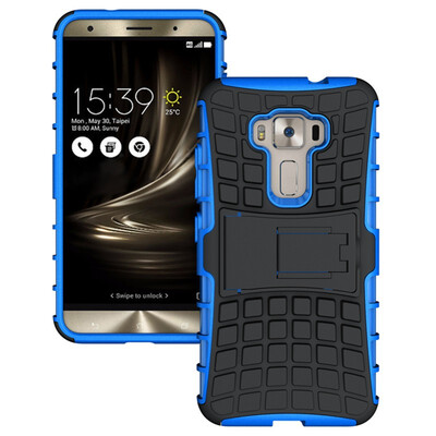 

Fivice Asus Zenfone 3 52 inch ZE520KL Case TPU anti-fall tire pattern back clip bracket phone case