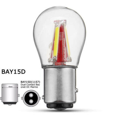 

DC12-24V LED 1157 Dual Filament Brake Stop Tail Light Bulb Globe 3W