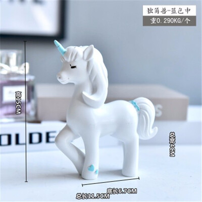 

Creative Nordic INS Cartoon Unicorn Home decor handicrafts figurine Living Room Decoration ornaments Shooting Display Props