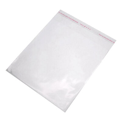

UpperX 100PCS Clear Resealable Self Adhesive Sealing Plastic Bags 16x20cm