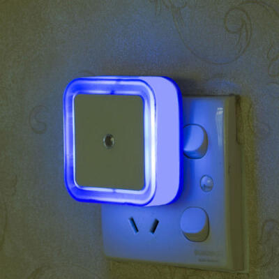 

US plug Mini LED Night Light Control Auto Sensor Baby Bedroom Lamp square Hot