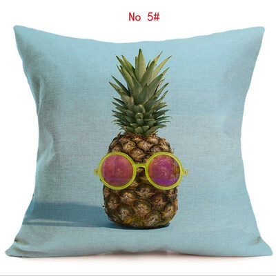 

Cushion cover complete picture of pineapple linen pillow cover geometry square decorative pillows