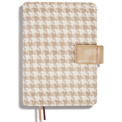 

kinbor cotton&linen A5 hand book schedule hand book stationery notebook child thousands of birds grid milk coffee color DT