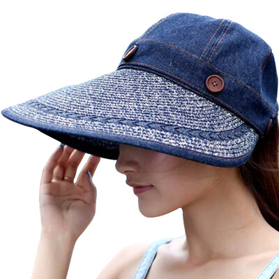 

【Jingdong Supermarket】 Meng Si Ke (MSEK) WMZ13354 Ms. Korean version of the sun hat dismantling dual-use empty cap sun hat straw hat pink