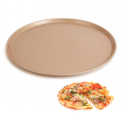 

Jingdong Supermarket] Cook Kitchen CHEF MADE Pizza Plate 9 inch non-stick pizza plate shallow section 22.8 * 1cm oven utensils champagne gold WK9043