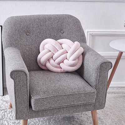 

Lovely Velvet Knotted Braided Cushion Ball Chunky Pillow Handmade Knotted Home Decor Modern Brief Decor Pillow 4030cm 6 Colors