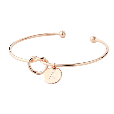 

Best selling new fashion rose gold silver alloy letter snake chain bracelet female personality jewelry