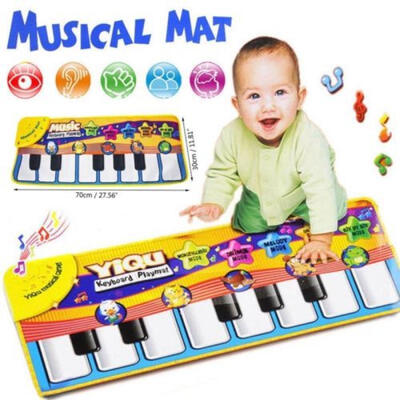 

New Musical Music Kid Piano Play Baby Mat Animal Educational Soft Kick Toy