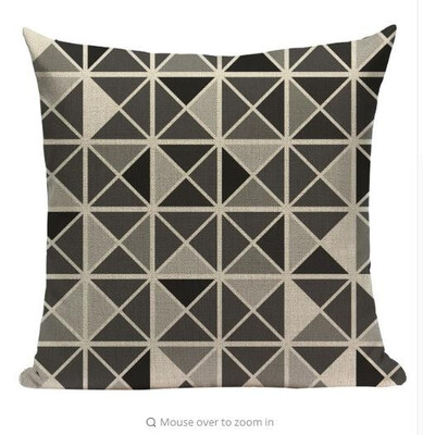 

Geometric Black Blue Cushion Cove Textile Hill Gold Dero Throw Pillows Covers 45Cmx45Cm Square Sofa Bed 3D Throw Pillow Cover