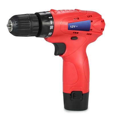 

12V Lithium-Ion Multi-functional Electric Cordless Drill Rechargeable Screwdriver with LED Light