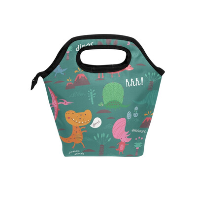 

Lunch Bag Tote Bag Kinds Dinosaur Travel Picnic Organizer Lunch Holder Handbags Lunch Bag Box for Office