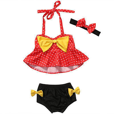 

Toddler Kids Baby Girls Swimsuit Tankini Bikini Set Swimwear Bathing Suit Beach