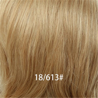 

BLONDE UNICORN 6 Inch Short Straight Human HairSynthetic Blend Wigs Light Blonde Multi Layered Fluffy Short Texture Pixie Cut Wig