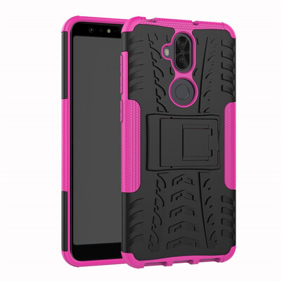 

Fivice Asus zenfone 5 litezenfone 5Q Case TPU anti-fall tire pattern back clip bracket phone case