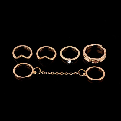 

6pcs/Set Rings Urban Gold stack Crystal Cute Above Knuckle Ring Band Midi Ring