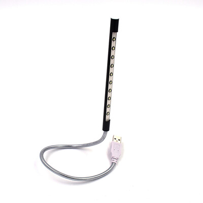 

High Quality Bright Mini Metal USB LED Light Lamp for Notebook Laptop Desk Reading