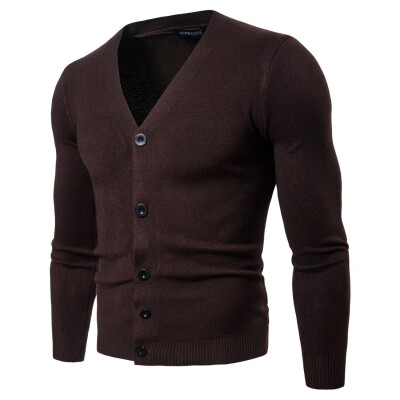 

AOWOFS Explosive Pure Knitwear Slim Long Sleeve V-neck Knit Cardigan YM011