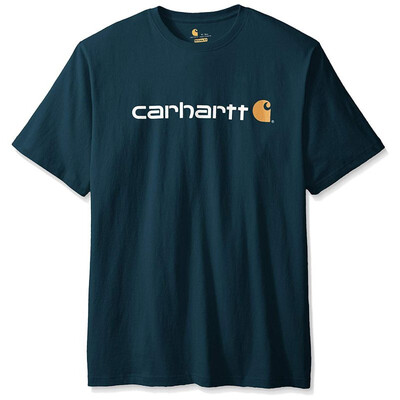 

Carhartt Mens Big & Tall Signature Logo Short Sleeve Midweight Jersey Graphic